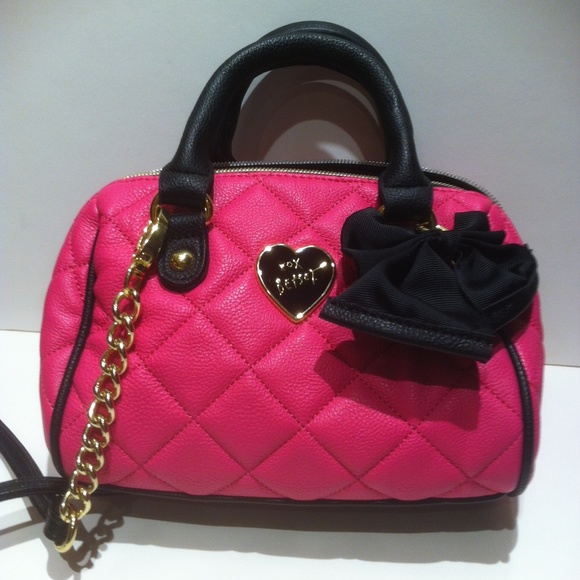 Betsy Johnson Handbags - Betsy Johnson mini pink quilted bag
